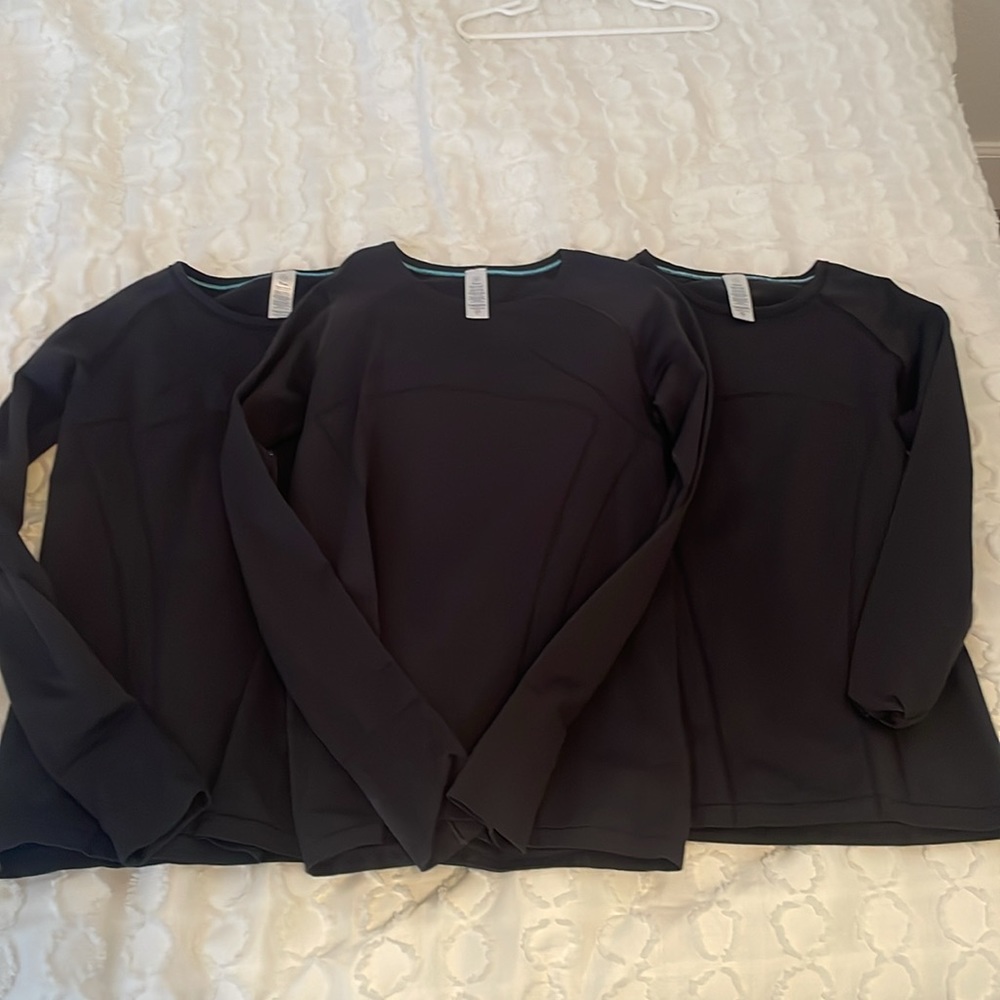 Pack of 3 Ivivva black athletic shirts size 12